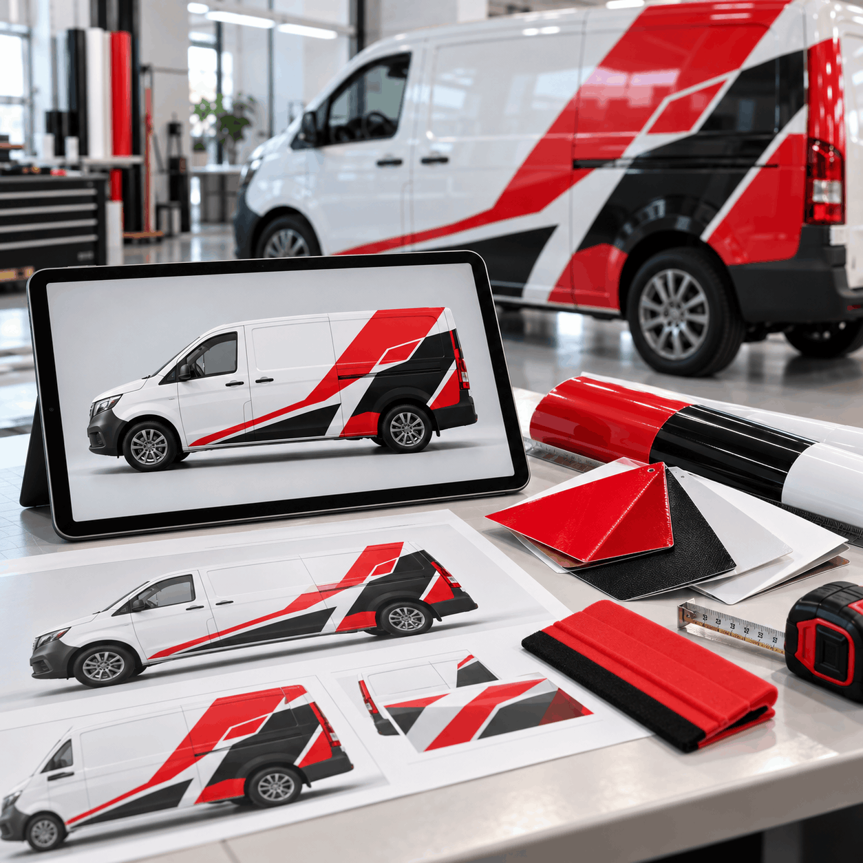 Commercial vehicle branding and wrap design